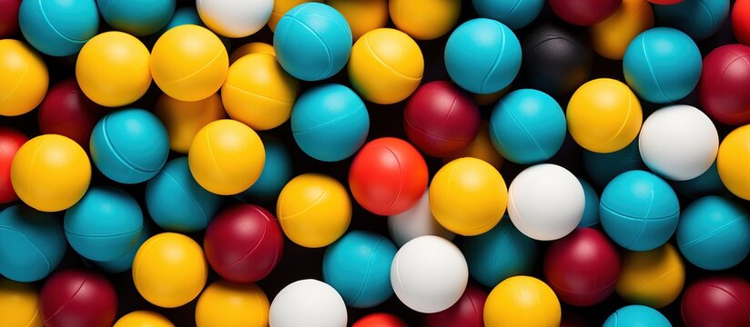 Abstract Background of Multicolored Balls - Powered by Adobe