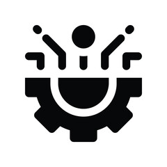 technology icon. vector glyph icon for your website, mobile, presentation, and logo design.