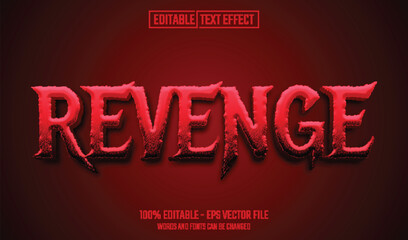 revenge editable text effect