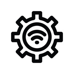 wireless service icon. vector line icon for your website, mobile, presentation, and logo design.