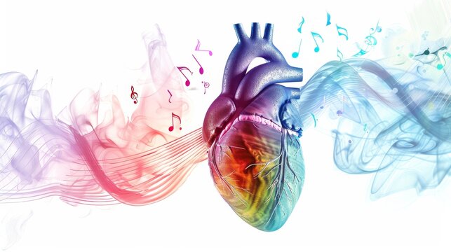 a surrealistic interpretation of the human heart as a pulsating energy field, with waves of love and compassion rippling through the fabric of reality