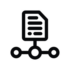 document icon. vector line icon for your website, mobile, presentation, and logo design.