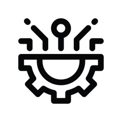 technology icon. vector line icon for your website, mobile, presentation, and logo design.