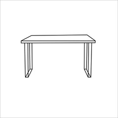 Table Isolated On White