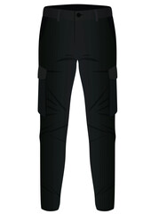 Male cargo pants. vector illustration