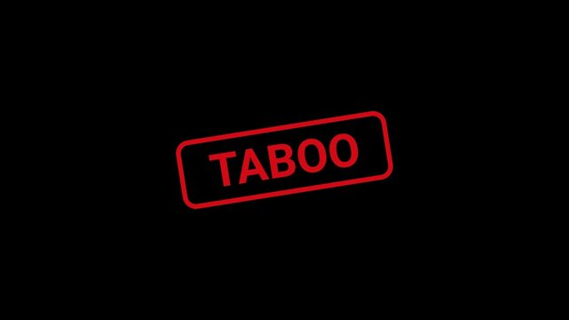 Taboo Text Stamp Animation