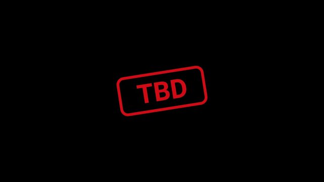 TBD Text Stamp Animation
