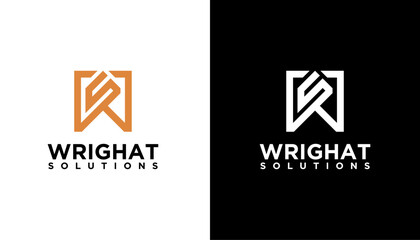 WS SW Alphabet Letter logo design. icon modern Initial Vector symbol.