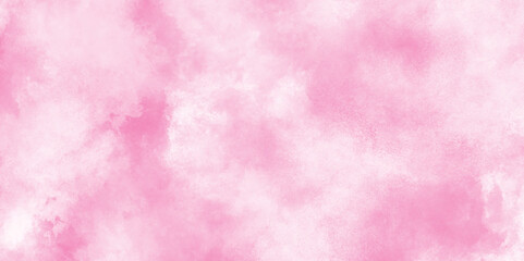 abstract colorful pink grunge background, Subtle light pink color ink effect shades paper texture with stains, Cloudy and grainy scratched magenta watercolor pastel painted on paper.