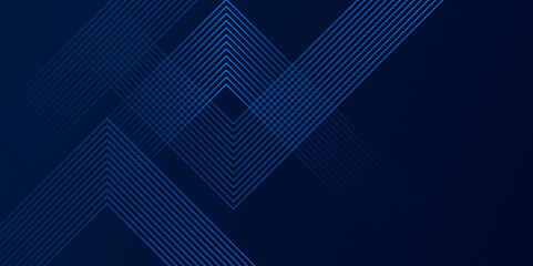 Futuristic abstract background. Modern shiny blue geometric lines pattern. dark blue gradient line triangle background for presentation banner, cover, web poster with dynamic vector illustration.	