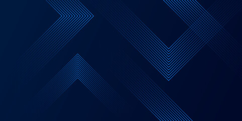 Futuristic abstract background. Modern shiny blue geometric lines pattern. dark blue gradient line triangle background for presentation banner, cover, web poster with dynamic vector illustration.	