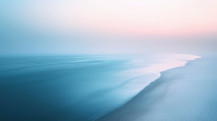 Fototapeta premium Sandy beach with azure water, white sand, dark blue sky, exoting vacation, soothing, relaxing. 