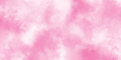 abstract colorful pink grunge background, Subtle light pink color ink effect shades paper texture with stains, Cloudy and grainy scratched magenta watercolor pastel painted on paper.