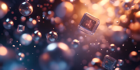 Floating Geometric Shapes in Cosmic Dust