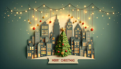 A variety of Christmas card collection. Christmas gift card and invitation set with lettering.