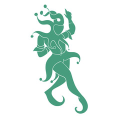 Jester Silhouette Vector Illustration