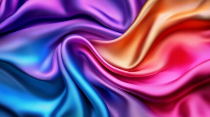 Obraz premium Vibrant Textured Fabric with Rich Colors and Studio Lighting