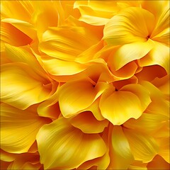 Obraz premium Sunflower(Loyalty, Happiness)_ A bright, uplifting abstract background made of sunflower petals.