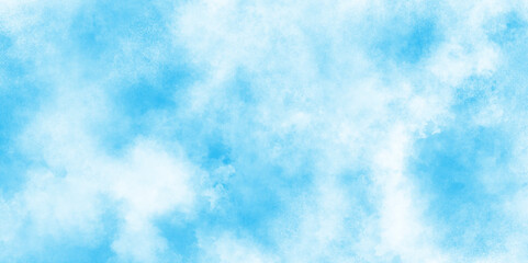 shiny and clear painted light blue clouds watercolor background, sky clouds for wallpaper backdrop background, watercolor abstract texture with white clouds and blue sky.