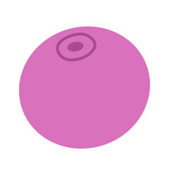 Obraz premium Vector blueberries illustration. Isolated on a white background. Flat style icon