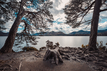 Fototapeta premium beautiful landscape and natural heritage of Lake District, England