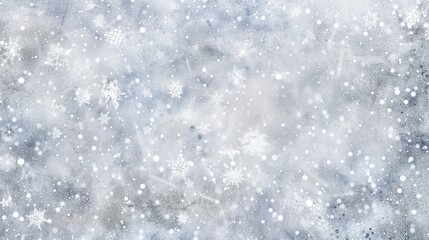 Obraz premium A wintry landscape filled with snowy ground and cloudy skies creates a serene and freezing outdoor scene