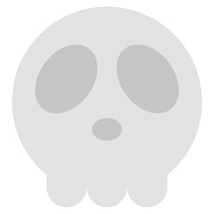 skull flat illustration