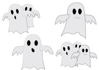 set of halloween monsters