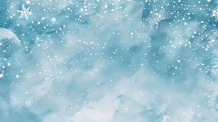 A wintry landscape filled with snowy ground and cloudy skies creates a serene and freezing outdoor scene