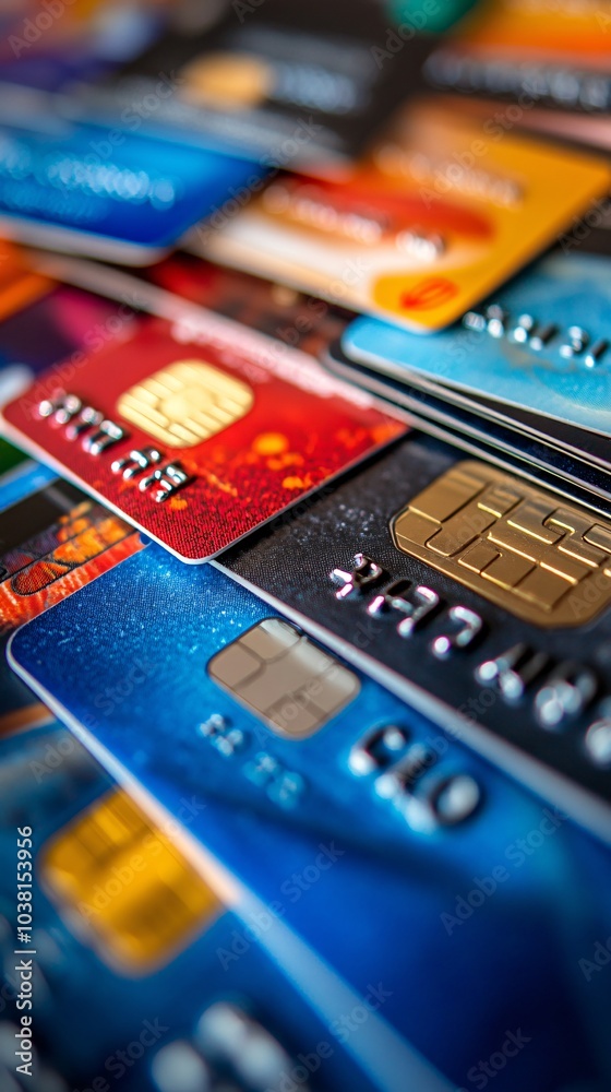 Poster A close-up of a secure payment screen with a card and mobile wallet payment options featured during checkout Stock Photo with side copy space