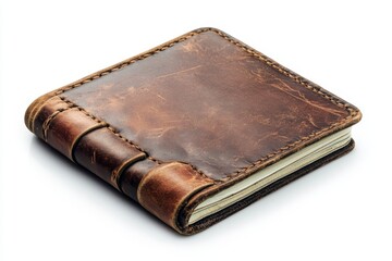 Obraz premium Vintage Leather Journal Notebook Diary Blank Cover Brown