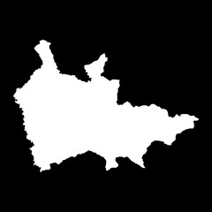 Thaba Tseka district map, administrative division of Lesotho. Vector illustration.