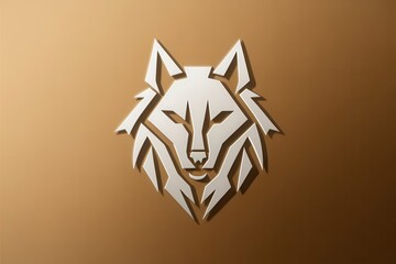 Stylized Wolf Head Logo