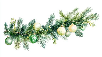 Collection of Christmas tree drawn with a brush on a white isolated background,greeting season and gift in christmas day,winter season,New Year decorations,fairy lights,copy space.
