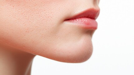 Obraz premium Close-Up of Human Skin with Visible Texture and Pores Highlighting Natural Skin Conditions