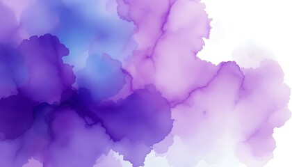 Obraz premium Fantasy smooth light pink, purple shades, and blue watercolor paper textured illustration for grunge design. Color dust splash cloud on white background. Launched colorful particles on background.