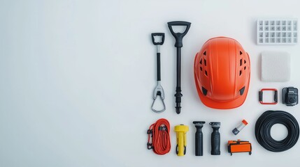 Essential Adventure Equipment for Camping and Climbing - Safety Gear, Tools, and Accessories for Outdoor Enthusiasts