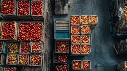 Apples in Crates