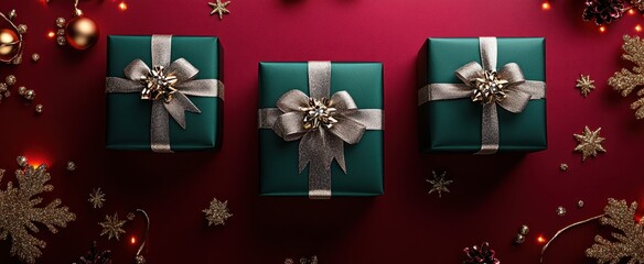 The Elegant Green Gift Boxes