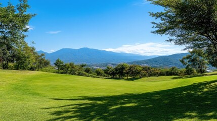 Obraz premium Lush Green Grass in a Vibrant Outdoor Landscape