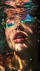 girl in the pool