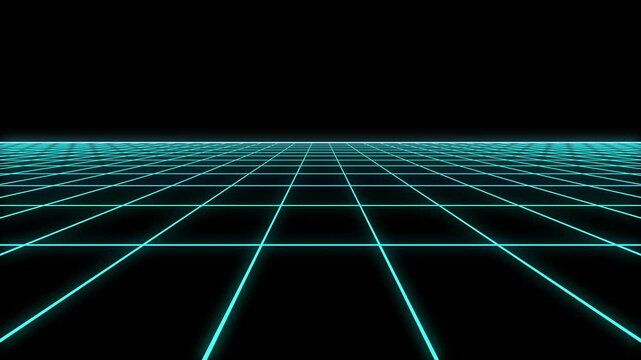 Synthwave floor background loop