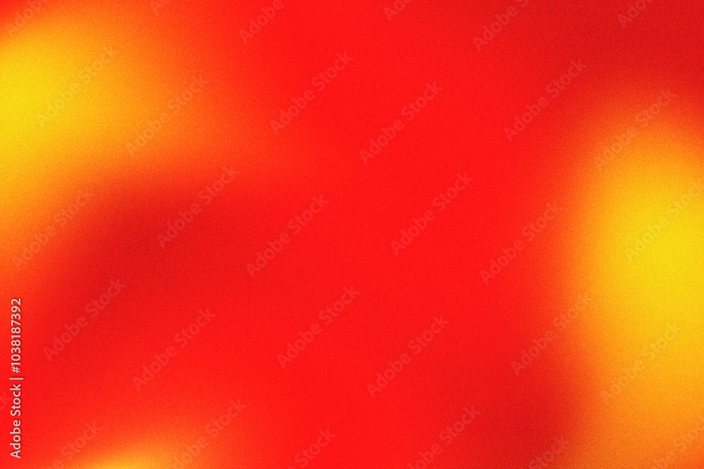 Fototapete Abstract red and gold gradient wallpaper design with grain texture effect. Grainy red and gold background. No text. Blurry Red and gold color splashes with matte texture.