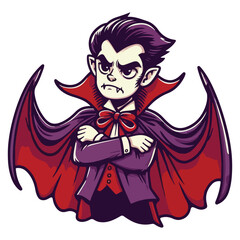 Happy Halloween Day dracula spooky ghost, festival illustration elements for decoration, prints. Cartoon scary evil character