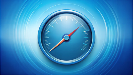 Design of the speedometer on a pale blue background