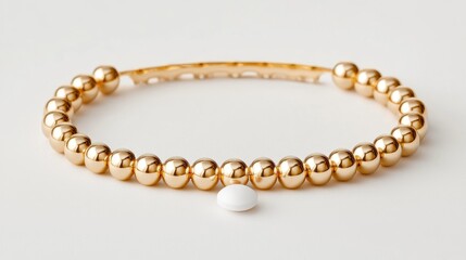 Obraz premium Modern Hormonal Device - Innovative Birth Control Bracelet with Hormone Pill for Contraception and Health Management