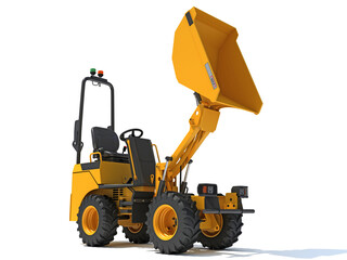 Site Dumper 3D rendering on white background