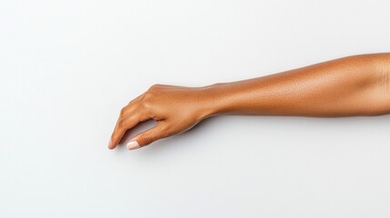 Close-up of a Hand and Forearm with Smooth Skin on a Light Background Highlighting Skin Health and Conditions