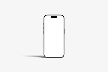 Realistic smartphone mockup. Mobile phone with isolated on white background. 
