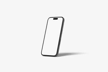 Realistic smartphone mockup. Mobile phone with isolated on white background. 